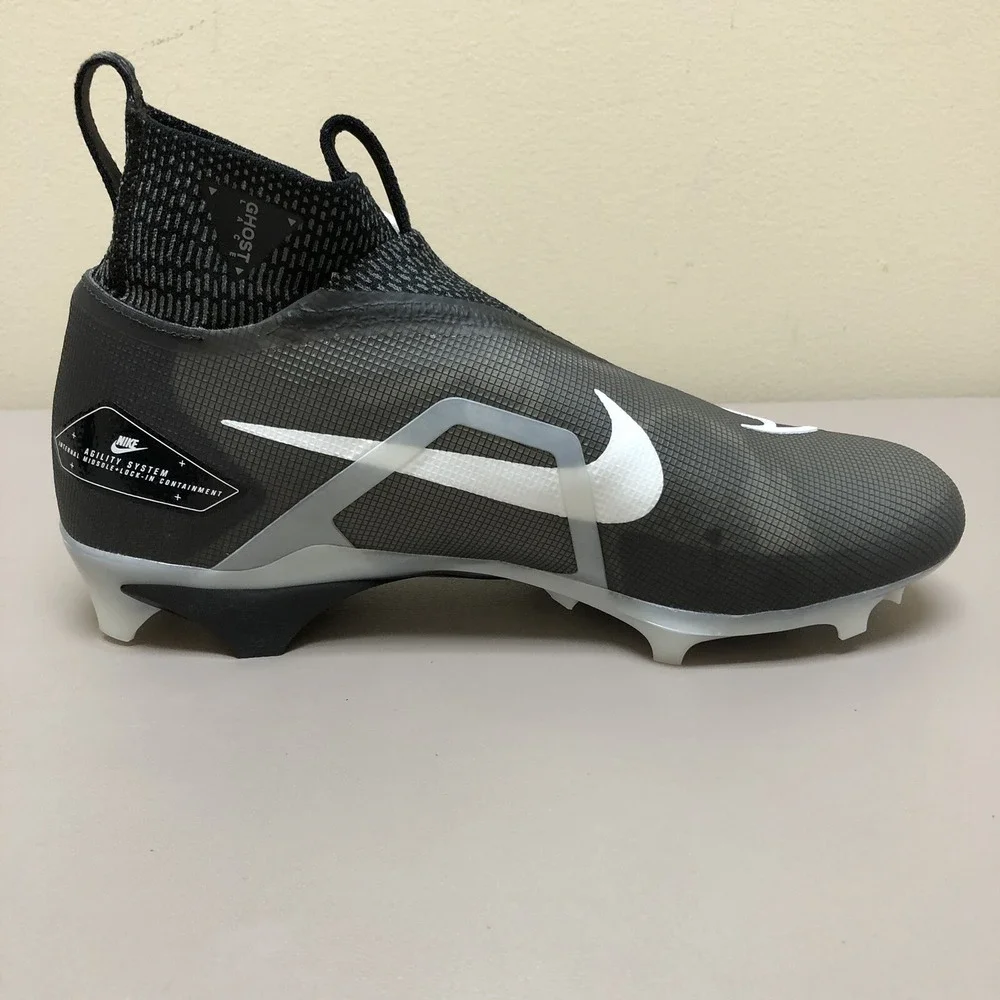 Nike Alpha Menace Elite 3 Flyknit Football Cleats Mens 11.5 Black CT6648-001 NEW